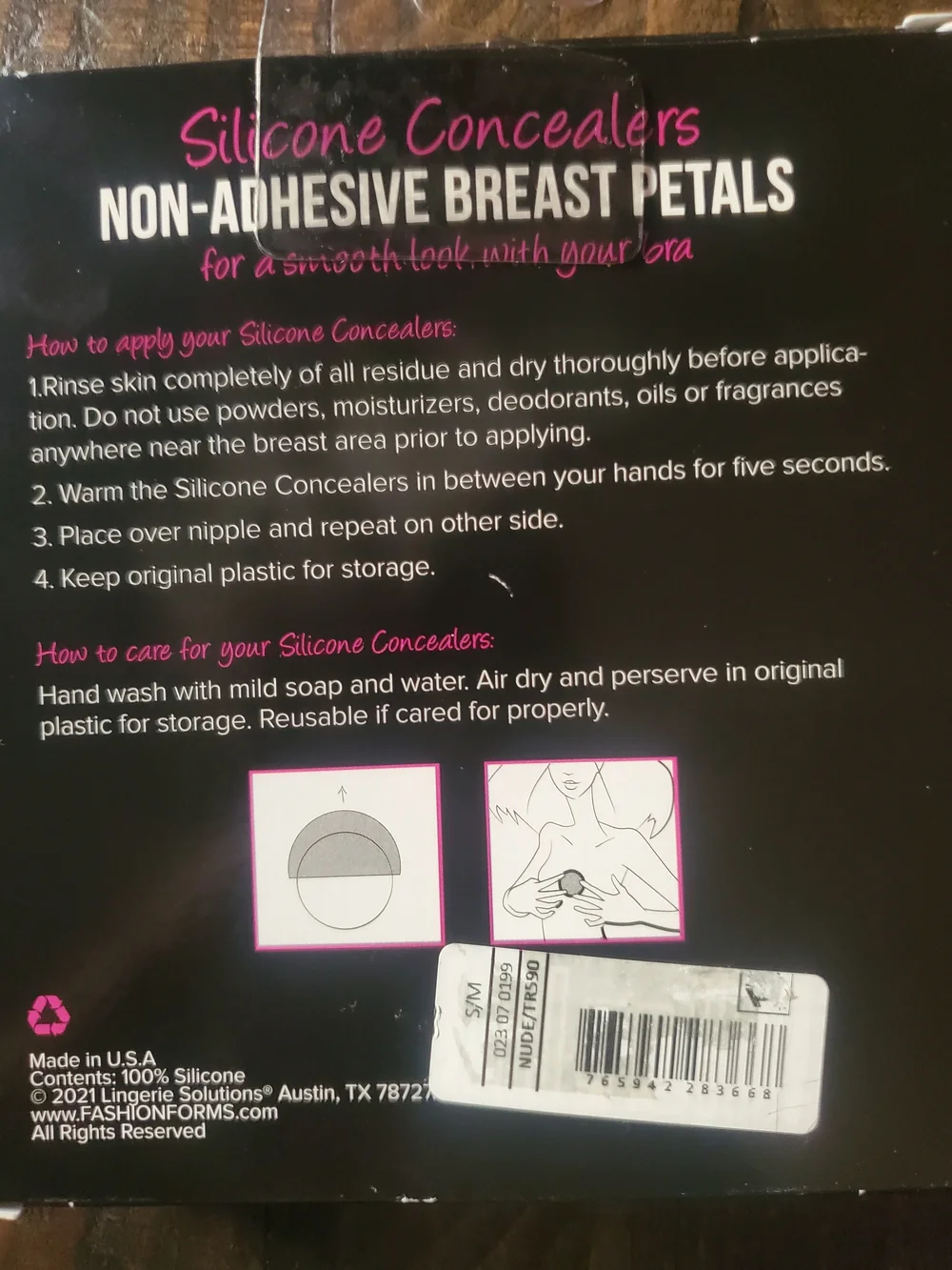 Fashion Forms Non-Adhesive Breast Petals - Translucent Beige